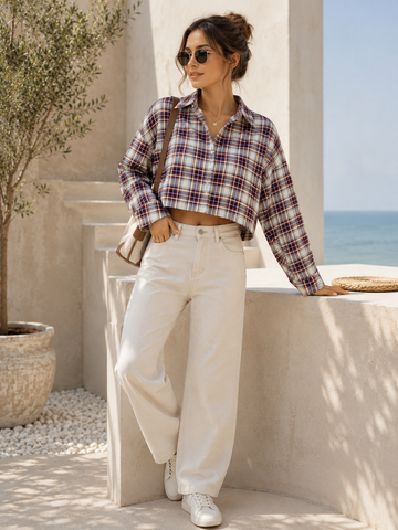 Classic Check Drop Shoulder Shirt