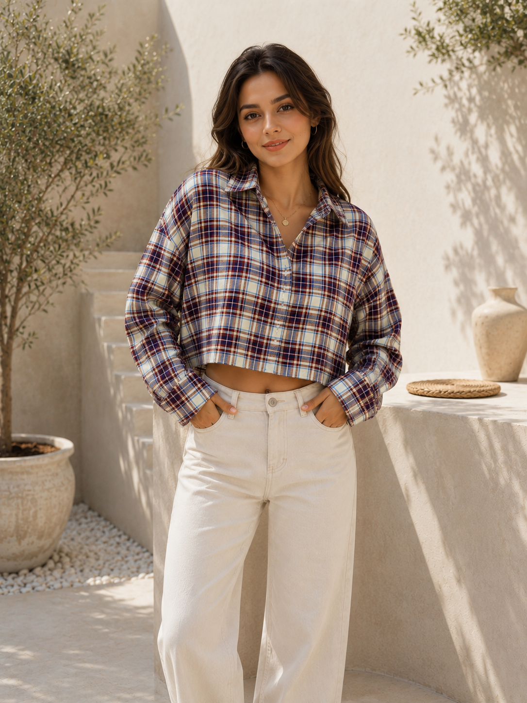 Classic Check Drop Shoulder Shirt