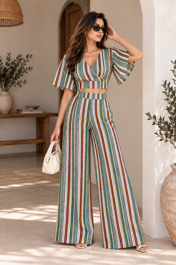 Elara Striped Co-Ord Set