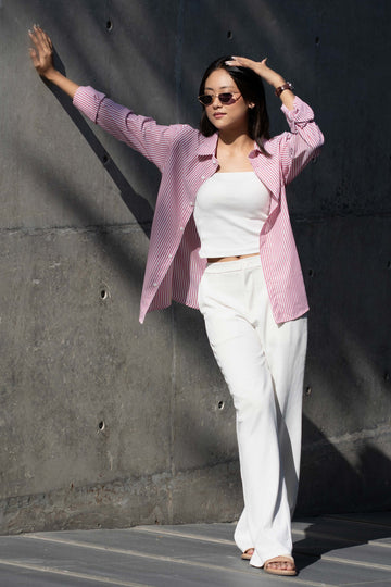 Rosewood Striped Overshirt