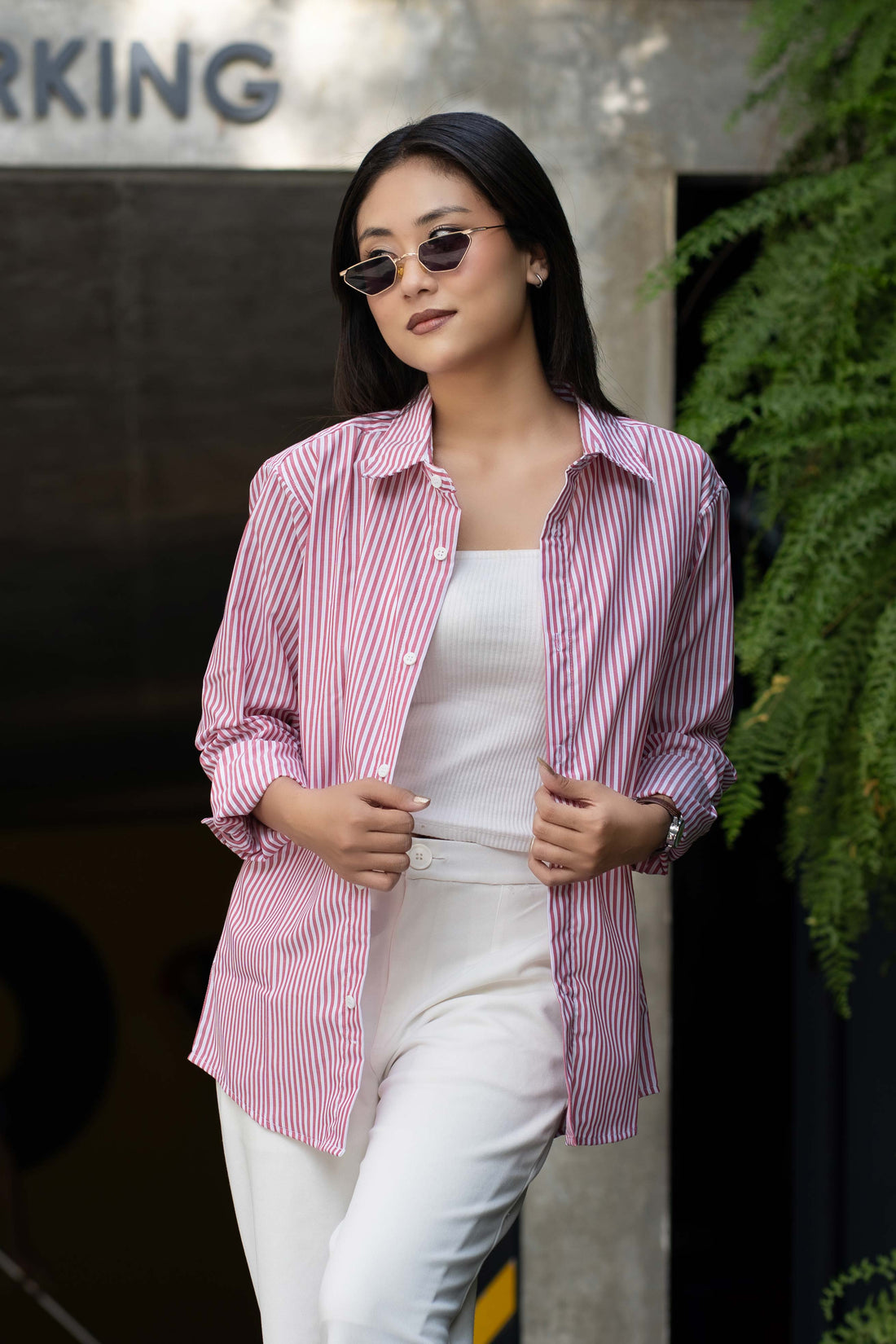 Rosewood Striped Overshirt