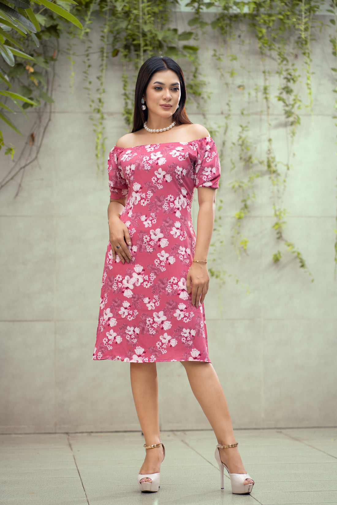 Floral Whisper A-Line Dress