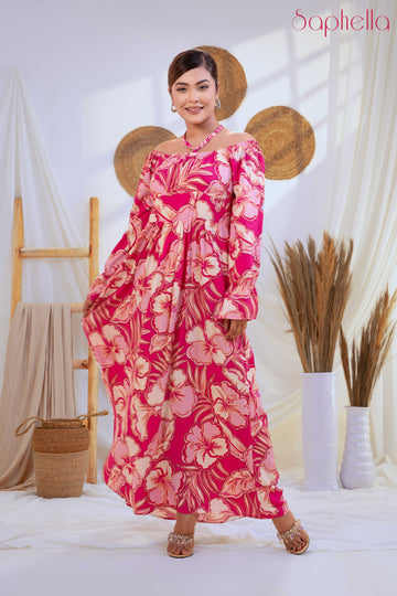 Flamingo Floral Dream Dress