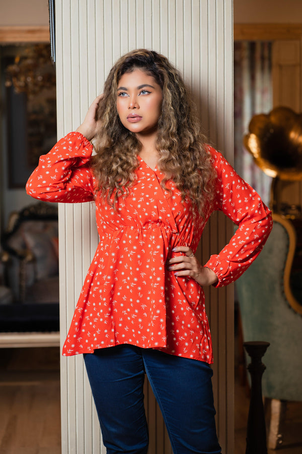 Autumn Whisper Warp Top