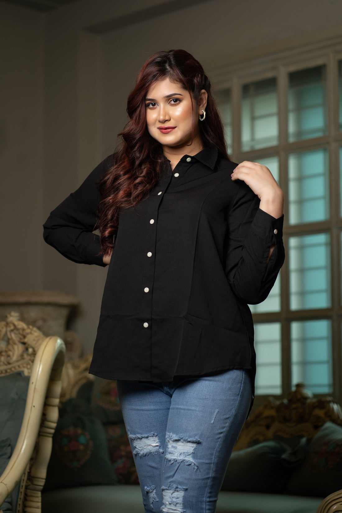 Women's Solid Casual Shirt
