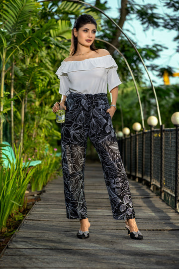 Summer Off-Shoulder Floral Print Jumpsuit