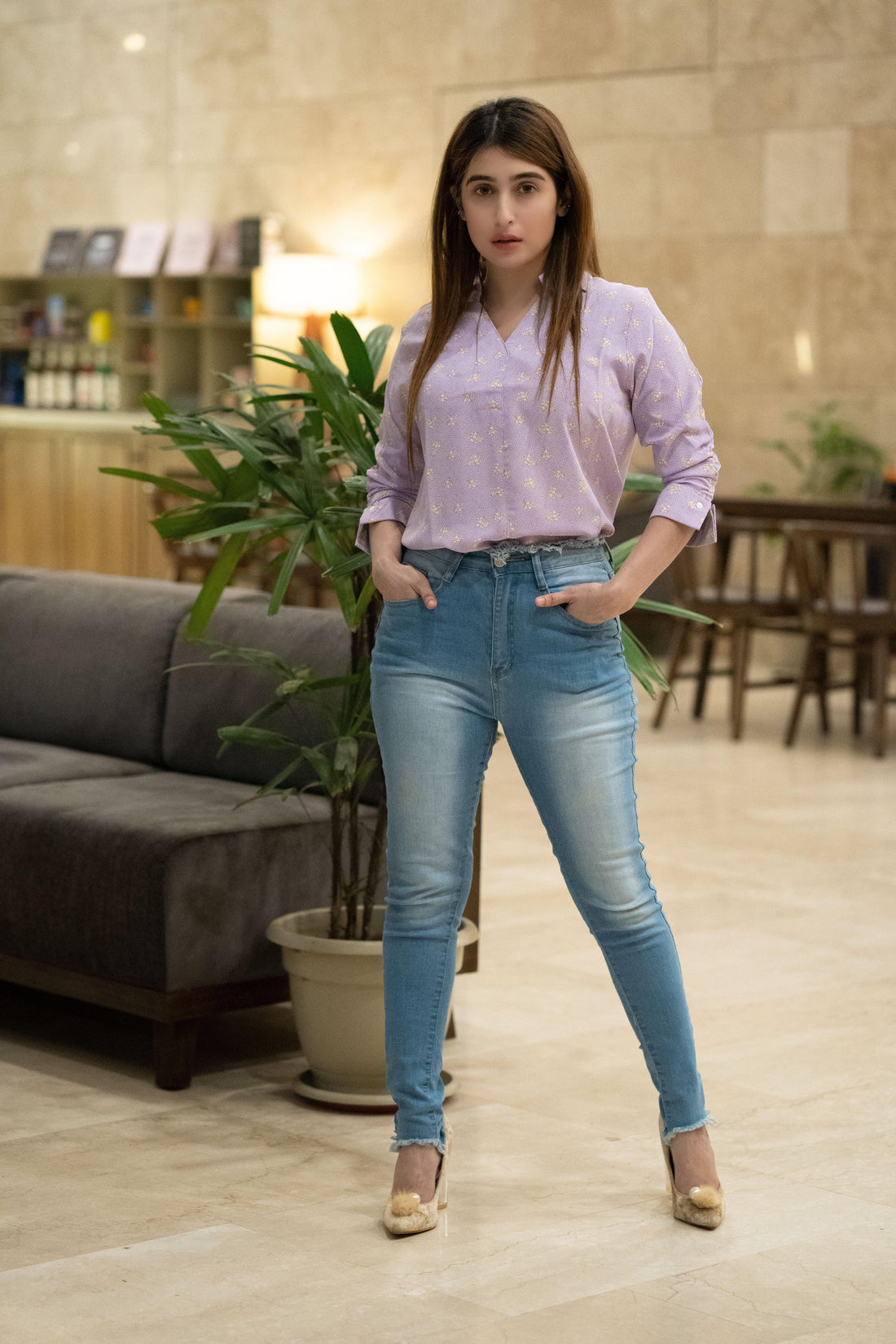 Levender Casual Tops