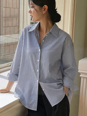 Women’s Striped Essential Casual Shirt